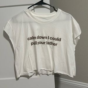 New Oversized Cropped Tee